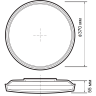 Светильник светодиодный декоративный JAZZWAY 5060968 PPB OPAL 48Вт 4000К BL d370X55 IP20 настенно-потолочный бытовой м